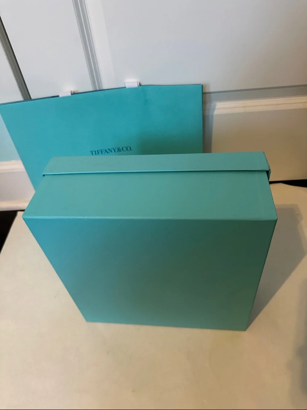 Large Tiffany & Co. Blue Gift Box and Shopping Bag